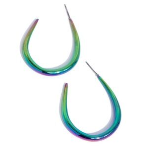 Oil Spill Hoop Earrings